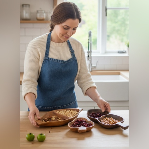 LOT OF 3 Vintage Mid Century MCM Monkey Pod Wood Bowls Dishes from Philippines - Picture 1 of 8
